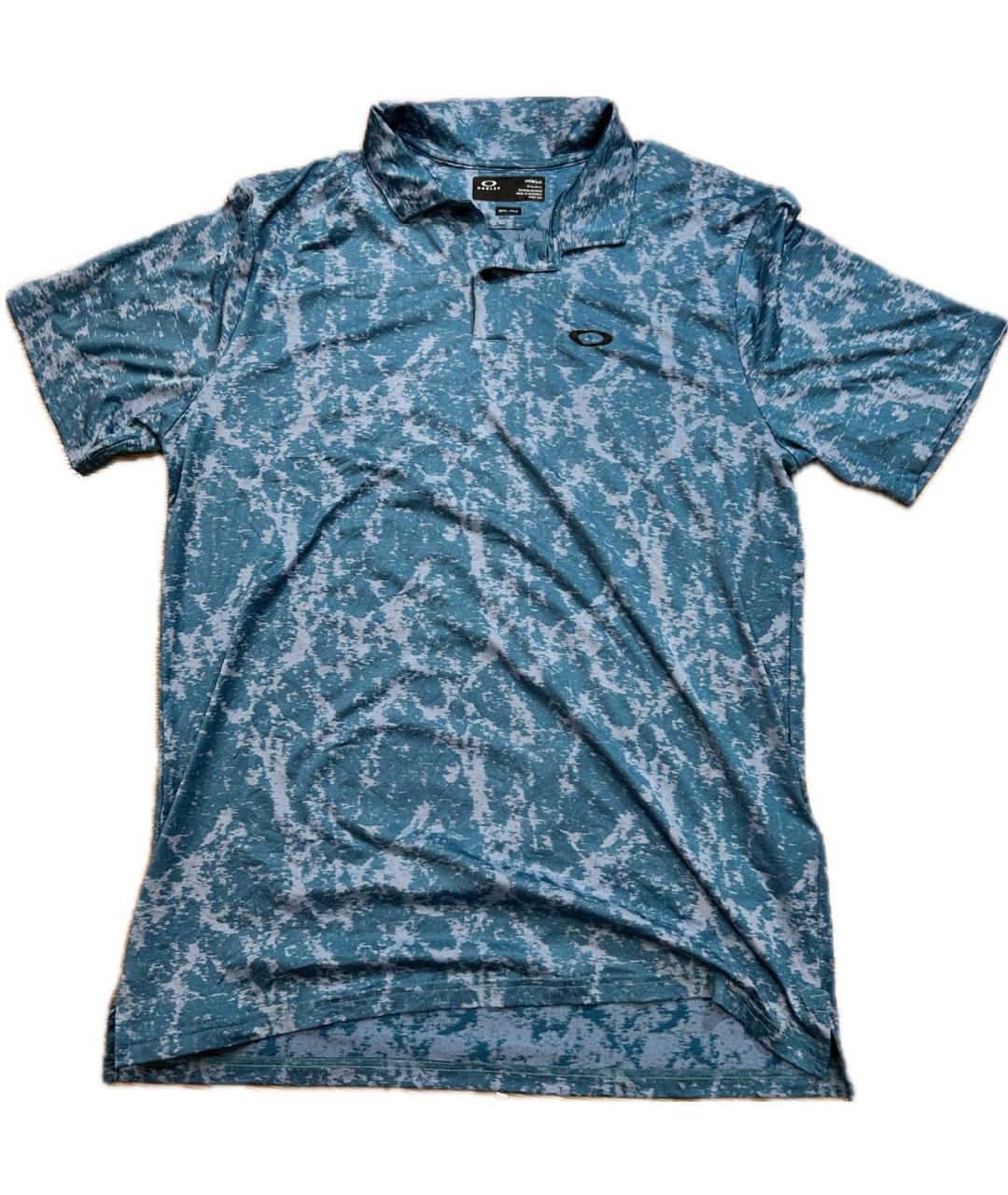 OAKLEY Бирюзовое поло с коротким рукавом, фото 1