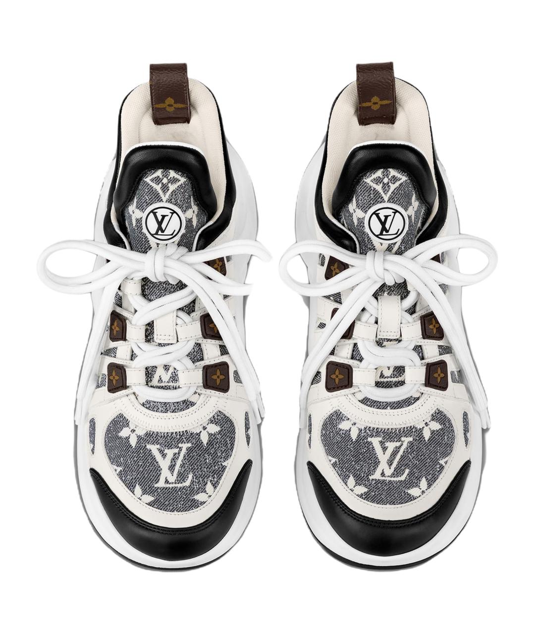 LOUIS VUITTON Мульти текстильные кроссовки, фото 4