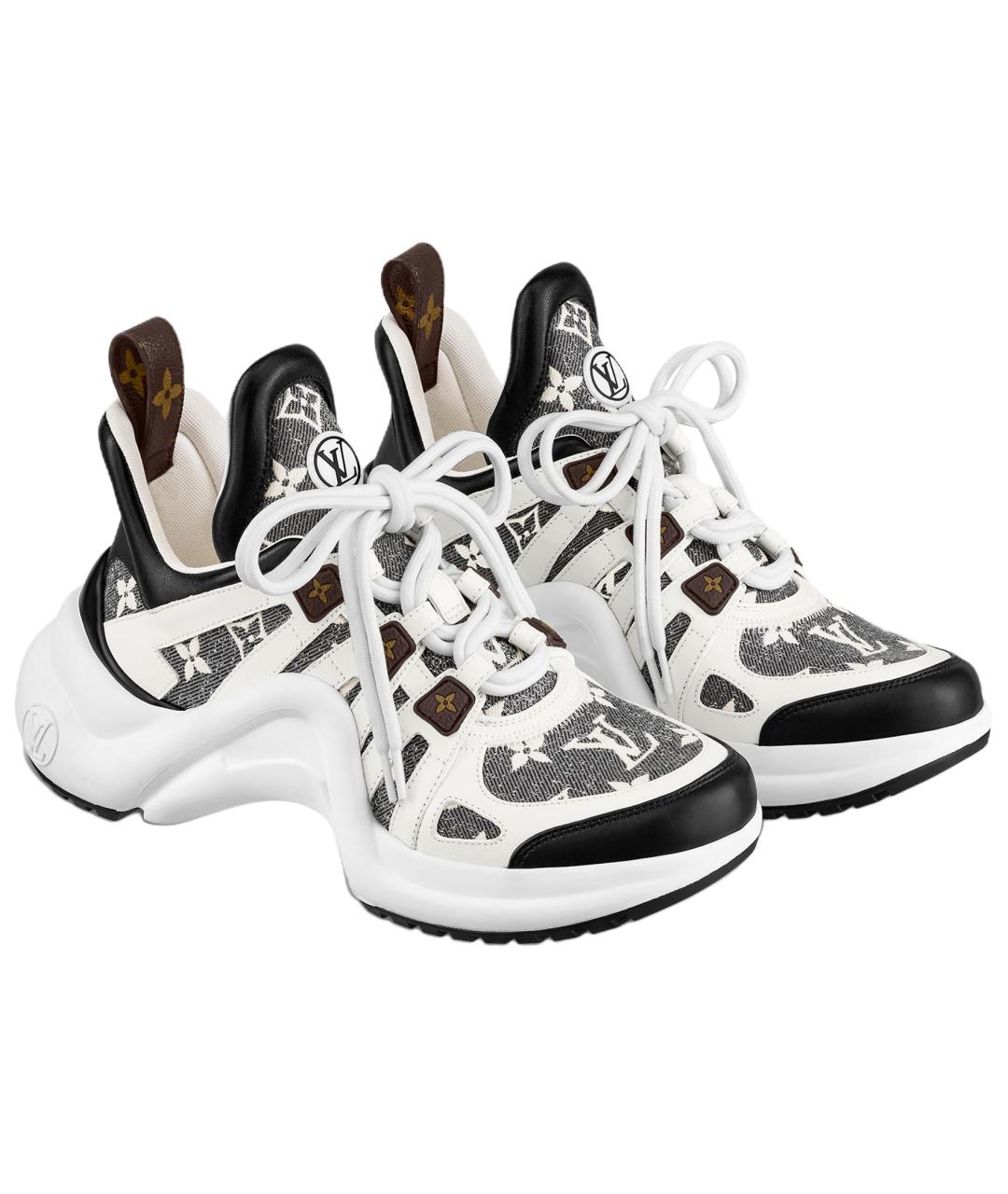LOUIS VUITTON Мульти текстильные кроссовки, фото 2