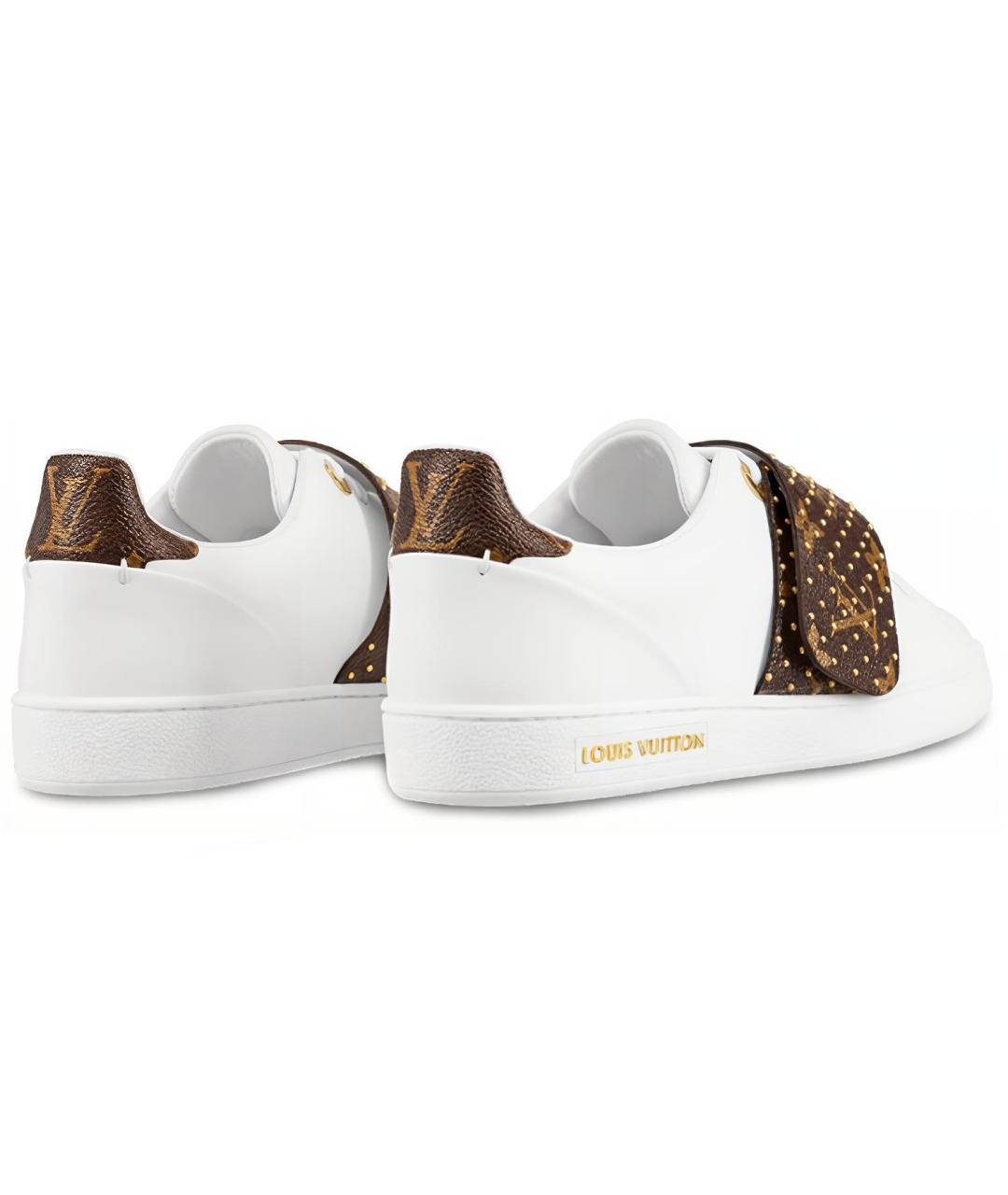 LOUIS VUITTON Белые кожаные кеды, фото 3