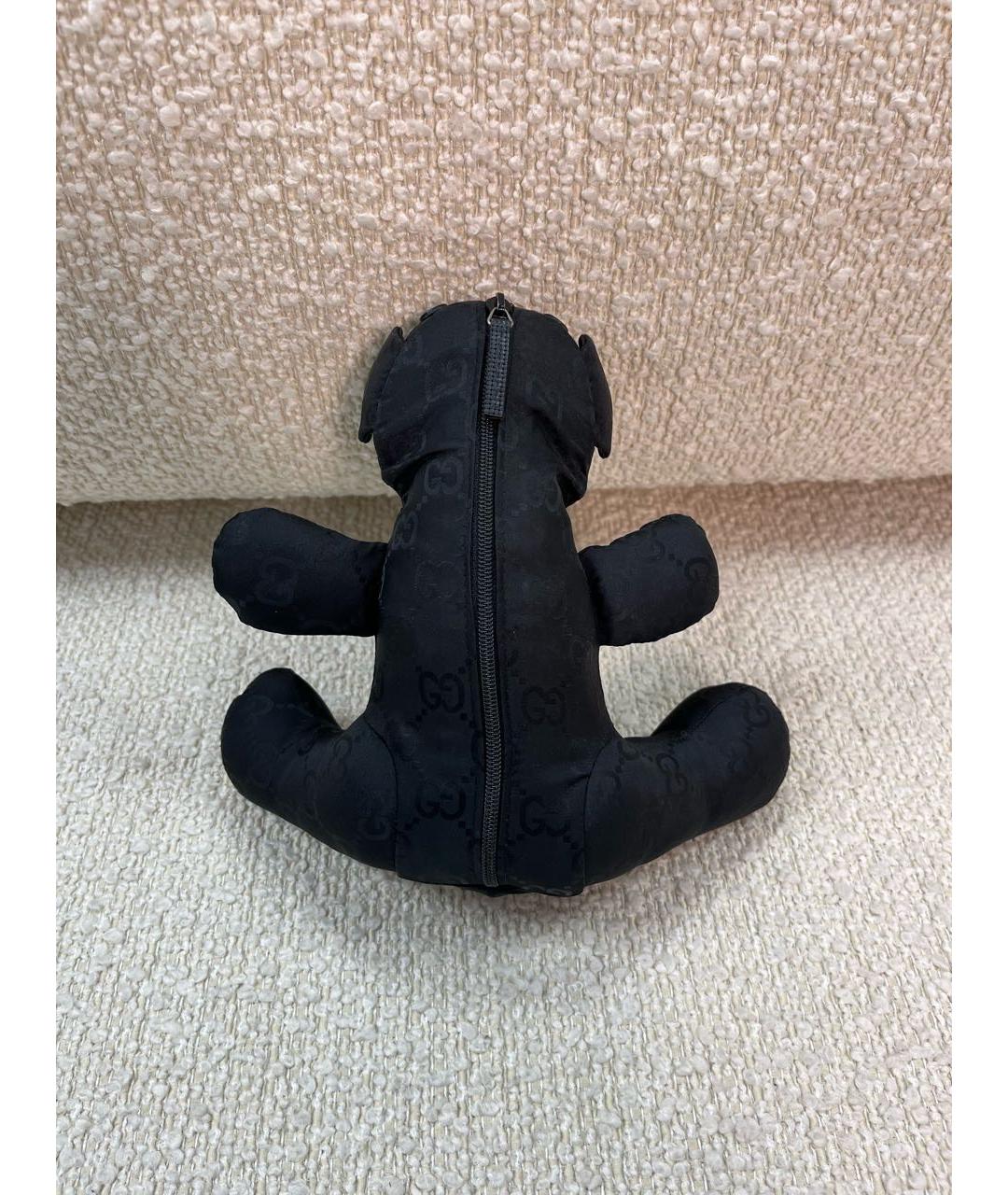 GUCCI Черная синтетическая сумка с короткими ручками, фото 3