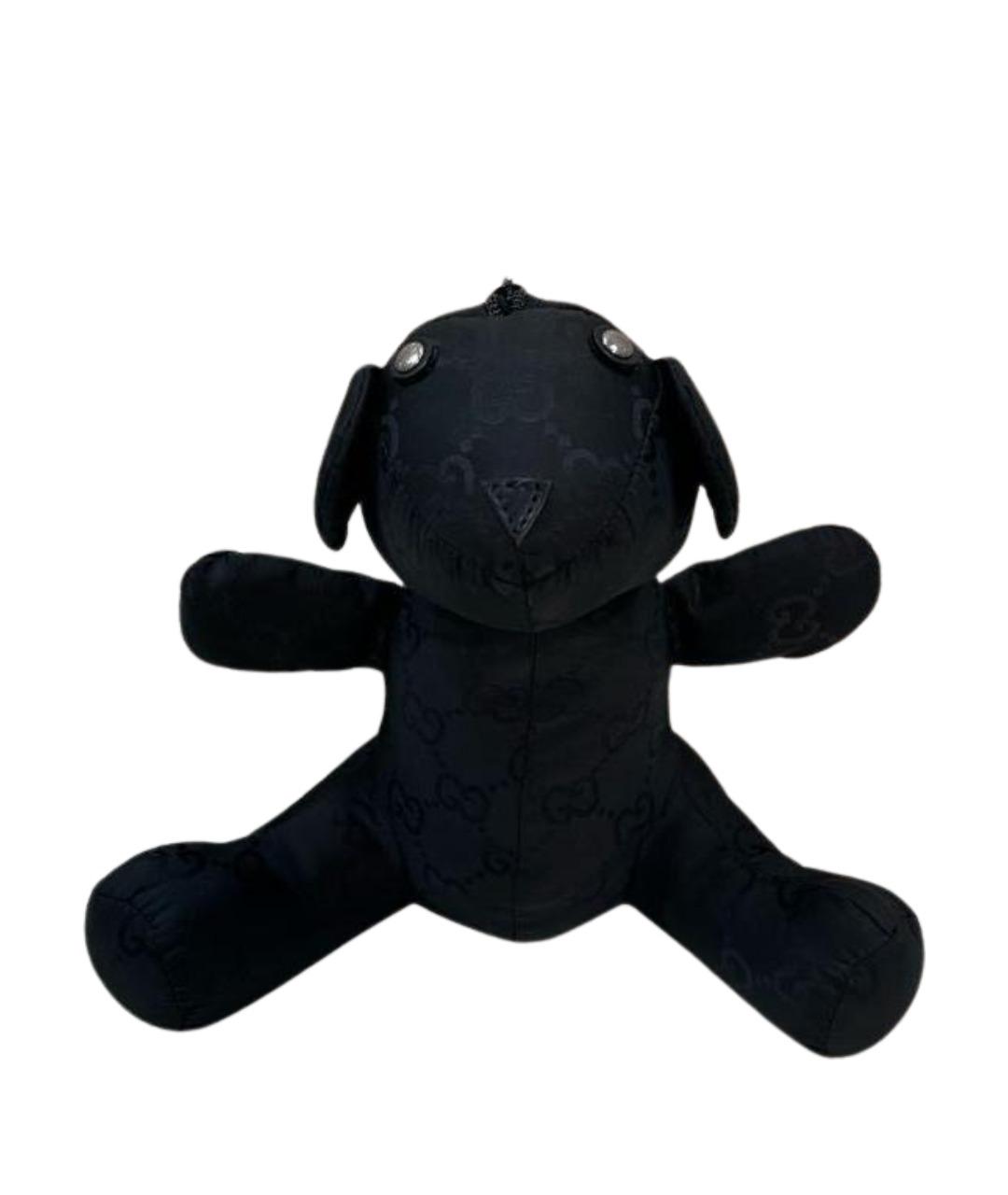 GUCCI Черная синтетическая сумка с короткими ручками, фото 1