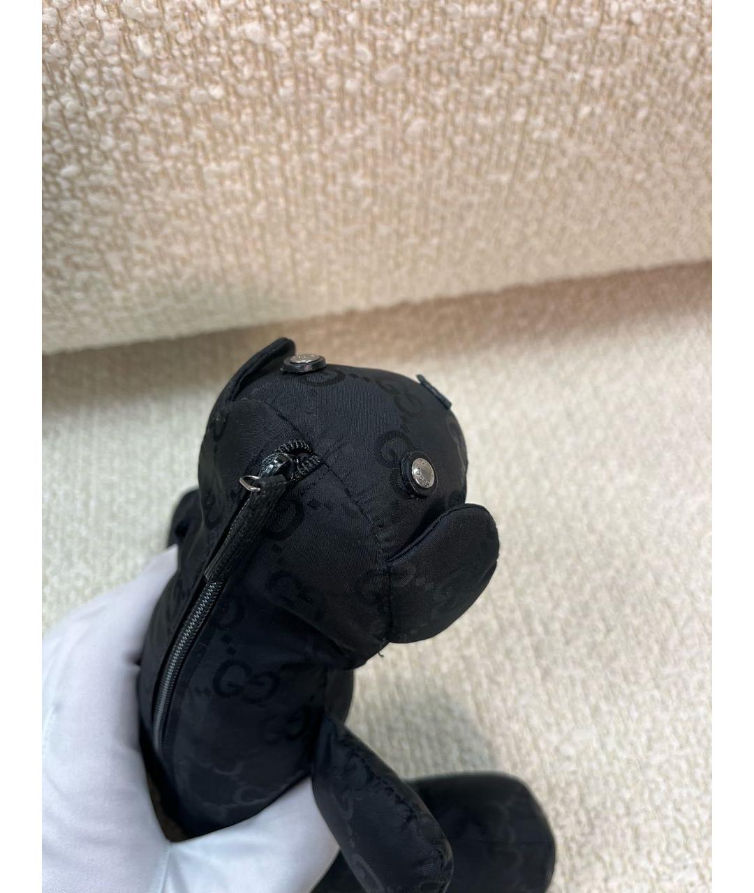 GUCCI Черная синтетическая сумка с короткими ручками, фото 8