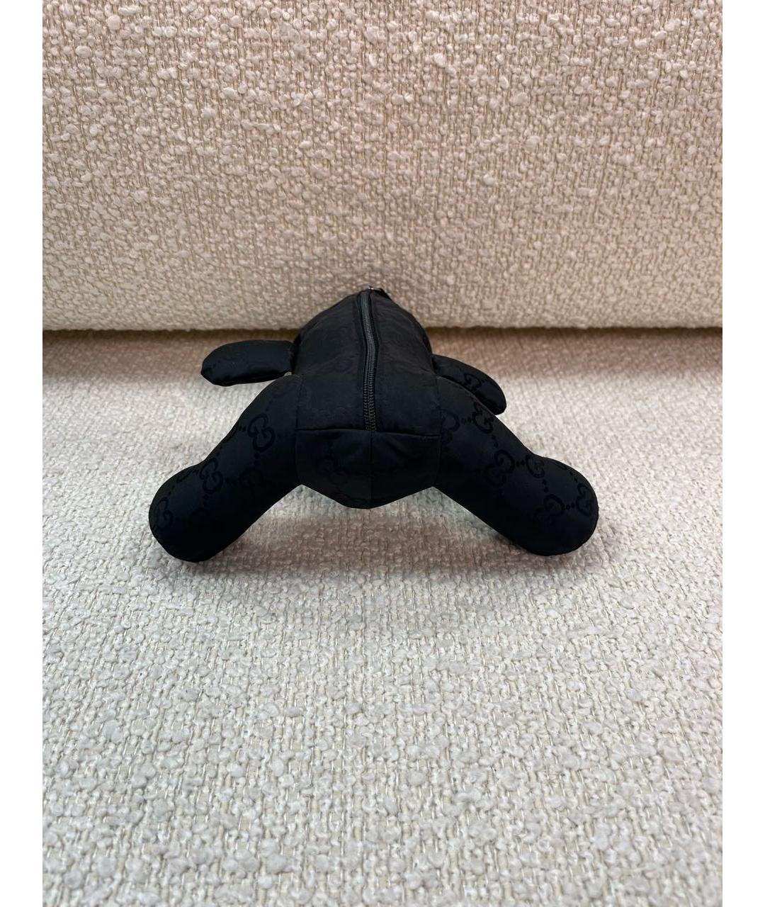 GUCCI Черная синтетическая сумка с короткими ручками, фото 4