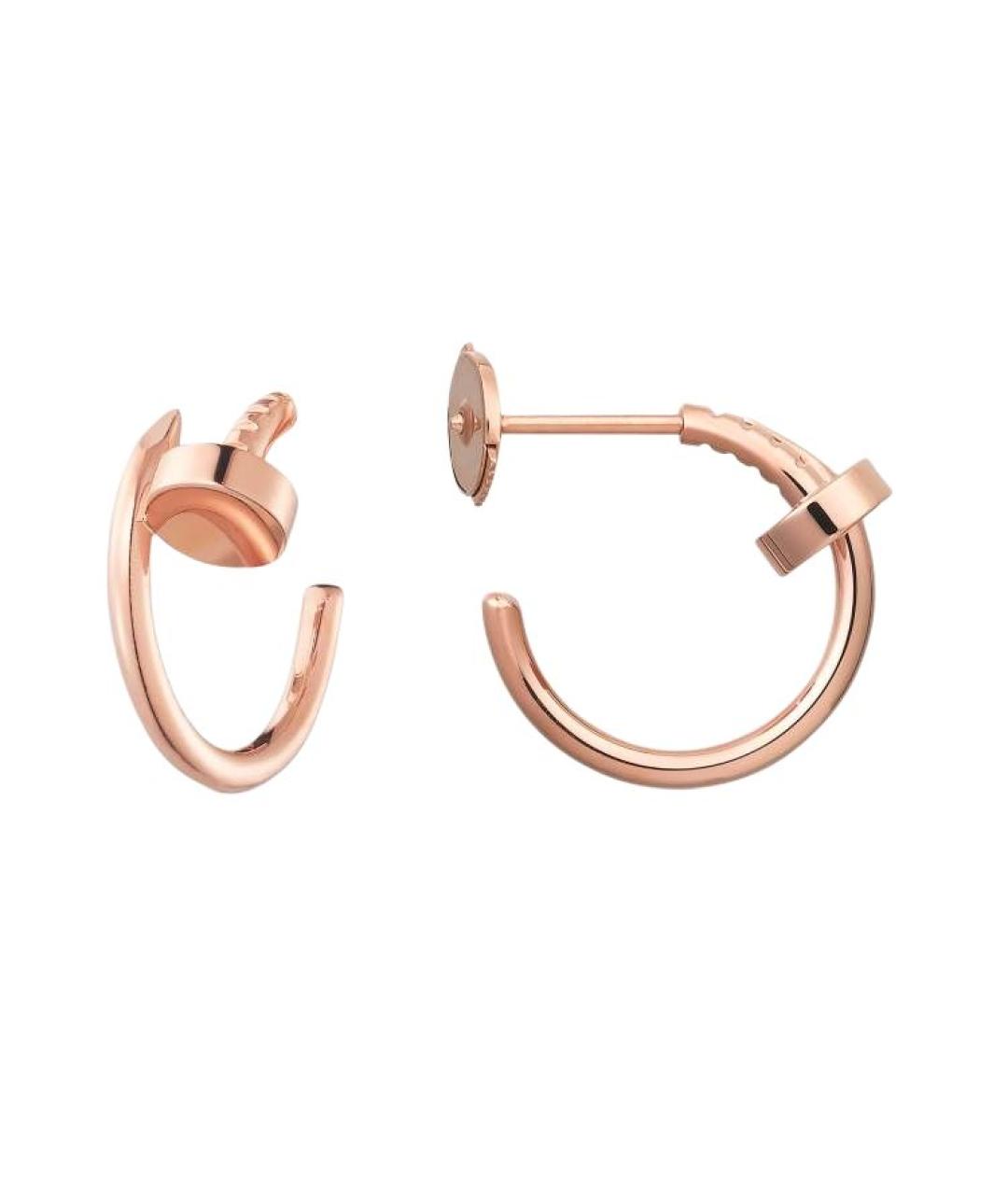 CARTIER Золотые серьги из розового золота, фото 2