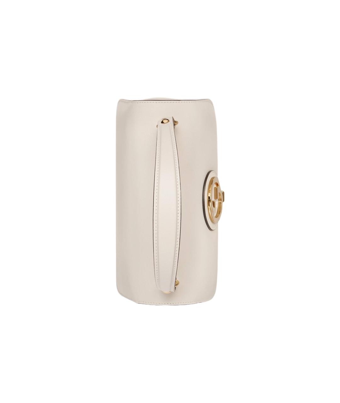 GUCCI Белая кожаная сумка через плечо, фото 5