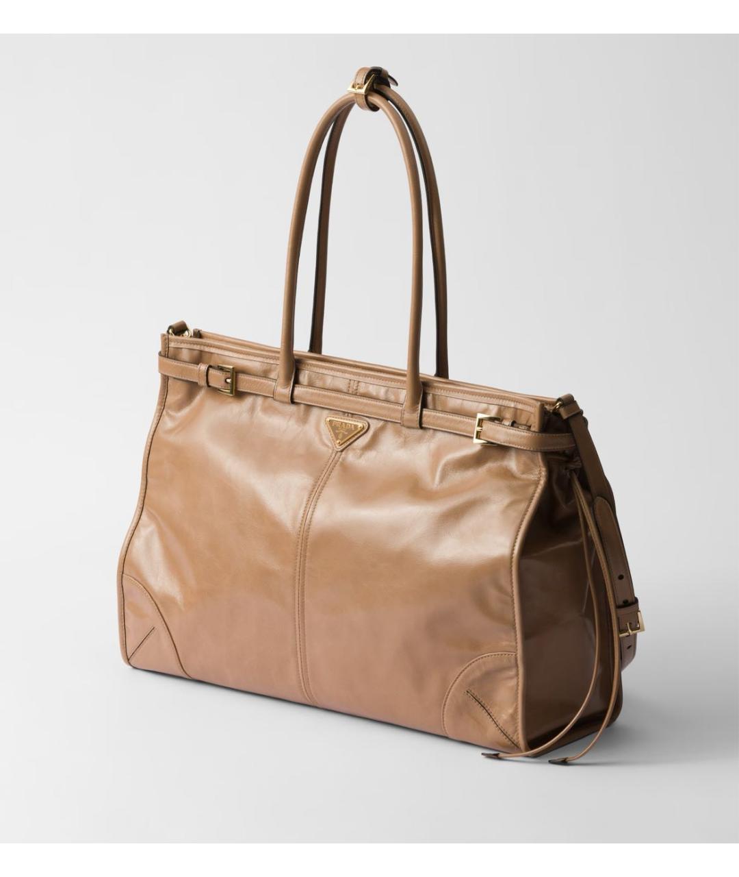 PRADA Коричневая кожаная сумка через плечо, фото 3