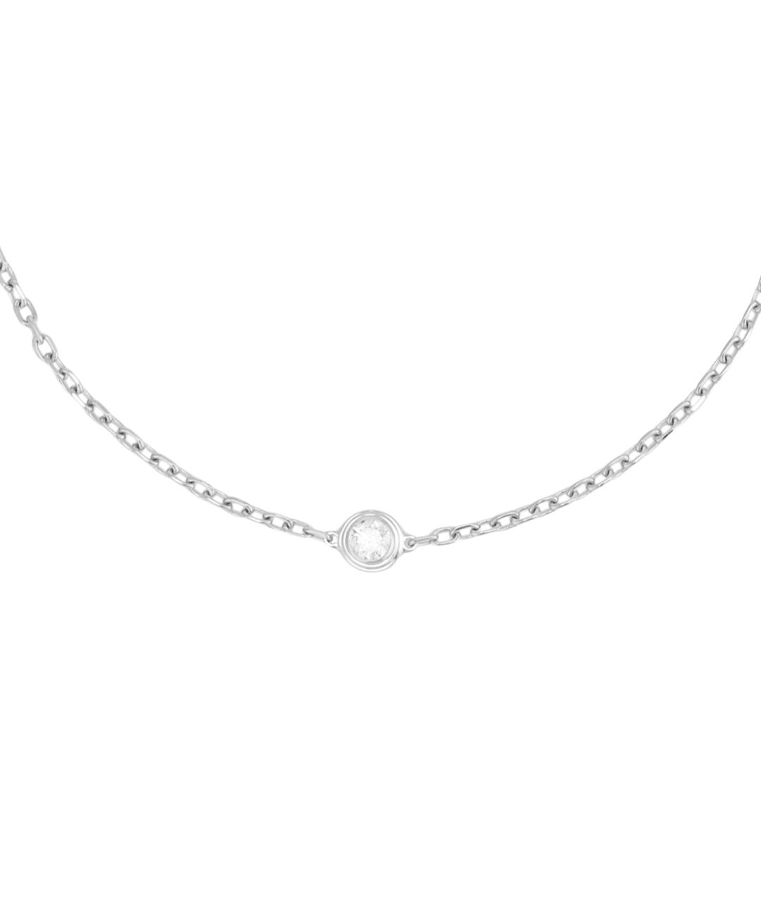CARTIER Серебряное колье из белого золота, фото 3