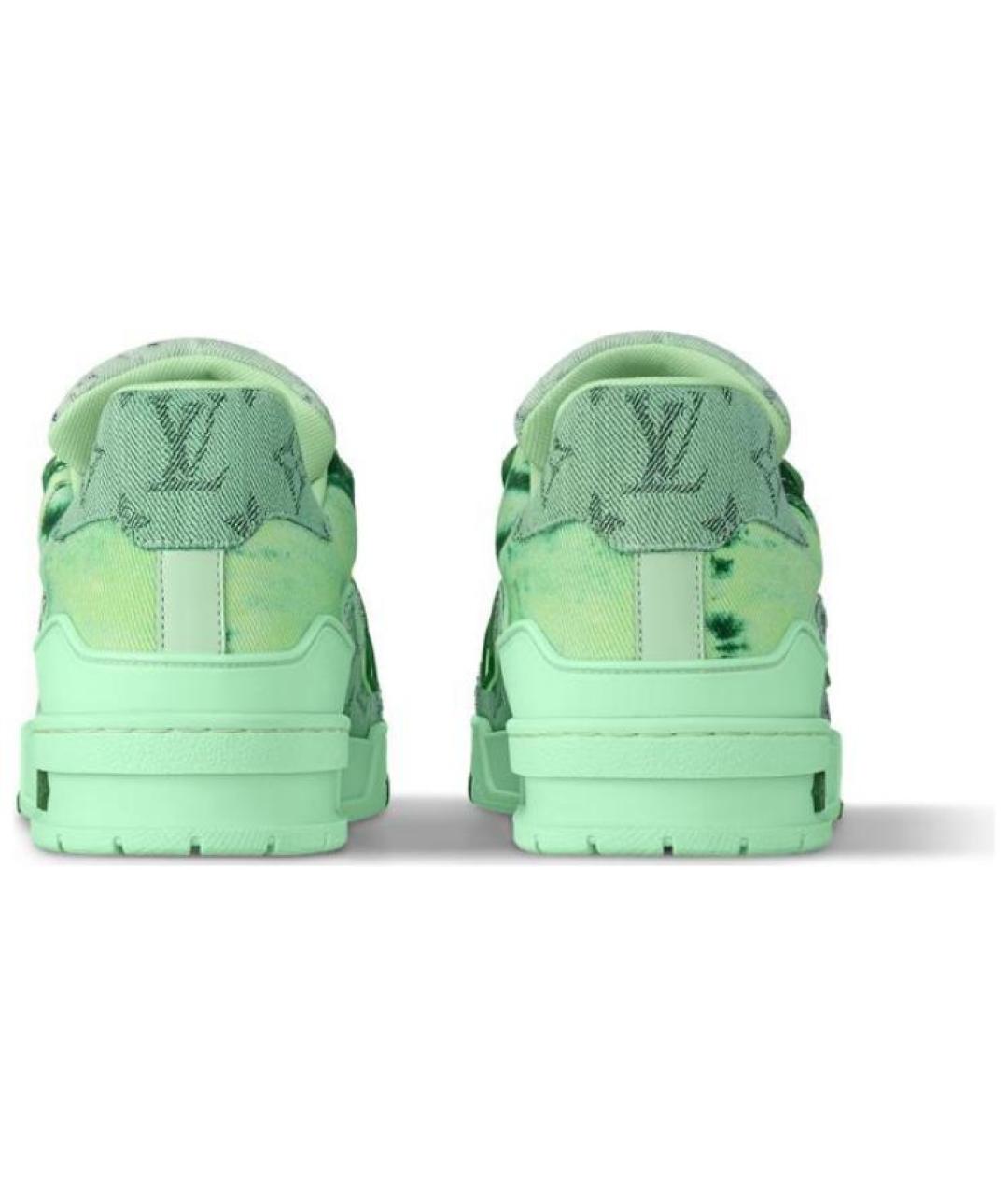 LOUIS VUITTON Зеленые кроссовки, фото 5