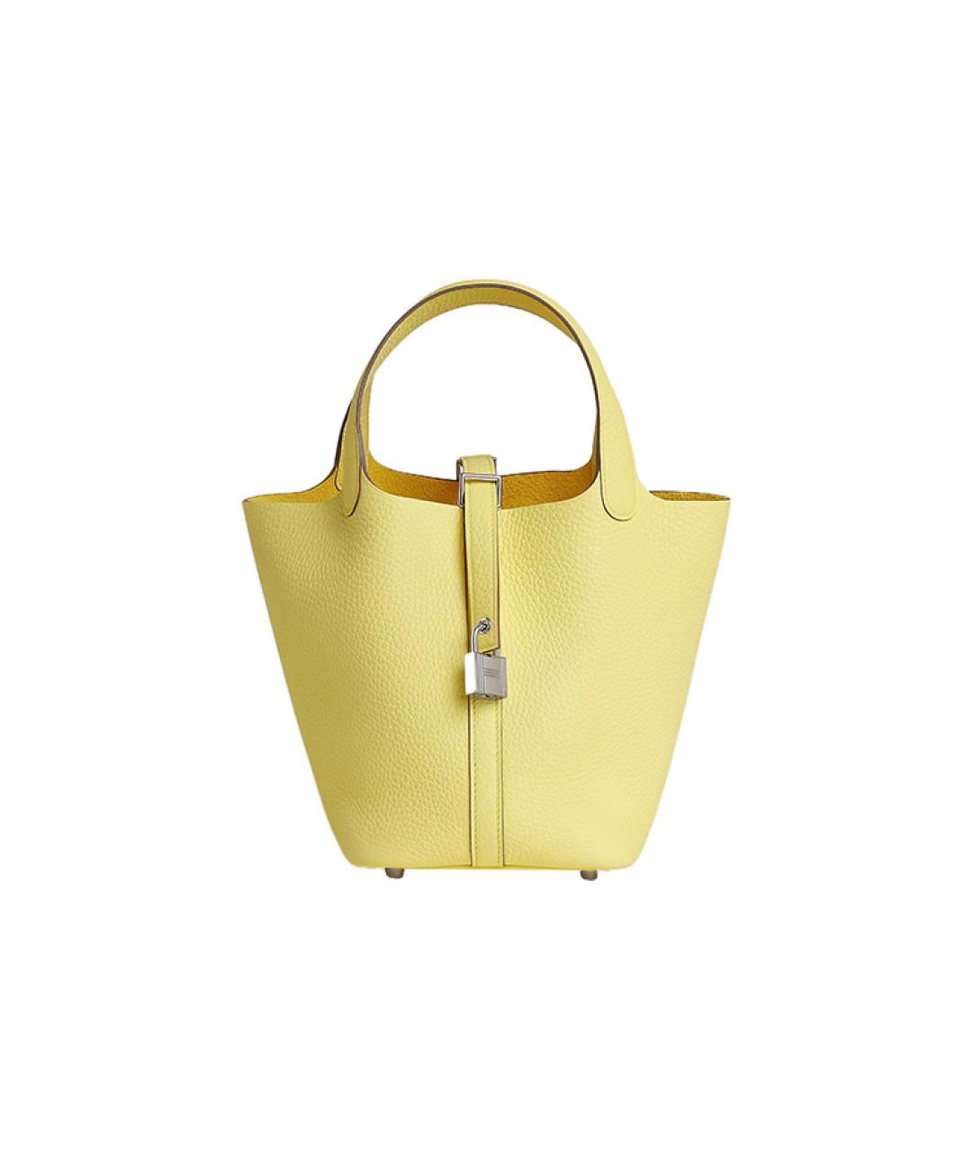 HERMES Кожаная сумка с короткими ручками, фото 6