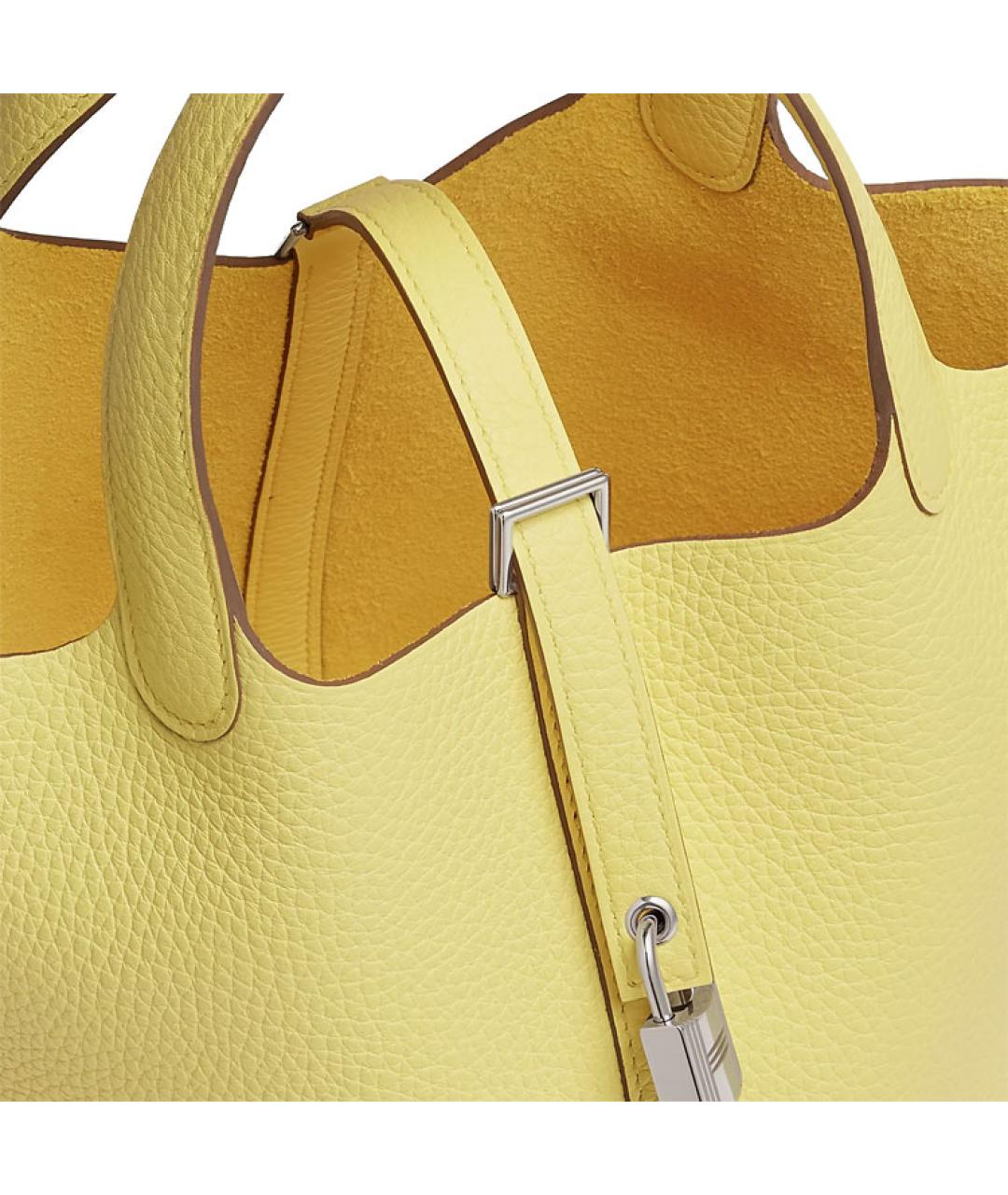 HERMES Кожаная сумка с короткими ручками, фото 5