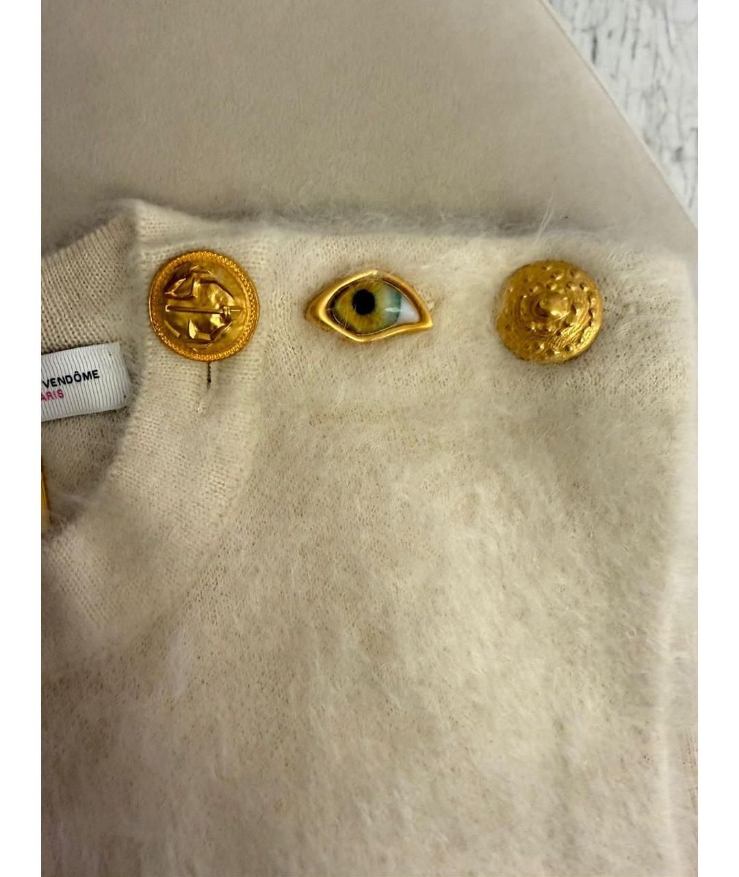 SCHIAPARELLI Белая кашемировая майка, фото 3