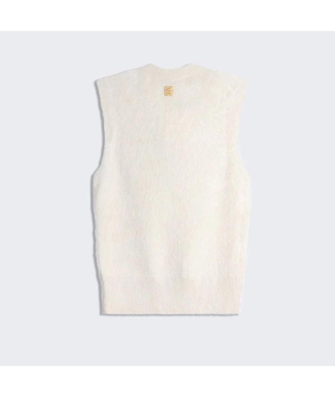 SCHIAPARELLI Белая кашемировая майка, фото 2