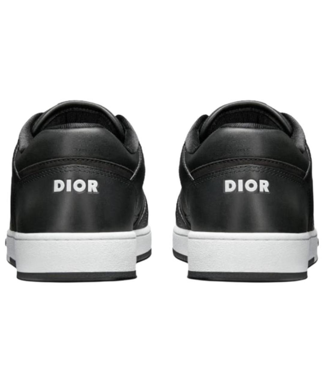 CHRISTIAN DIOR Черные кожаные низкие кроссовки / кеды, фото 5