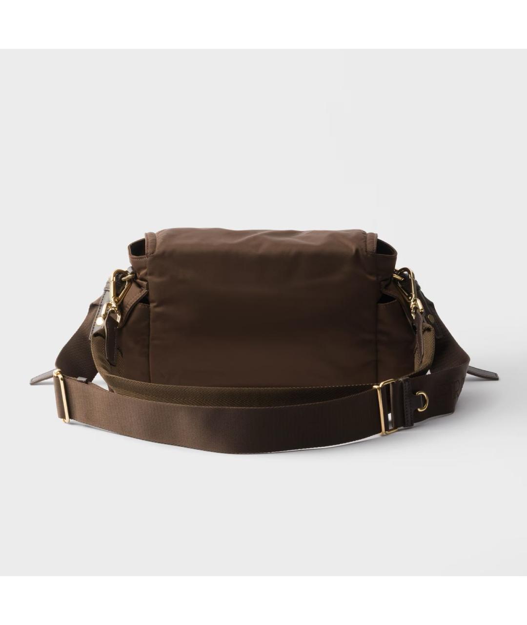 PRADA Коричневая тканевая сумка через плечо, фото 3