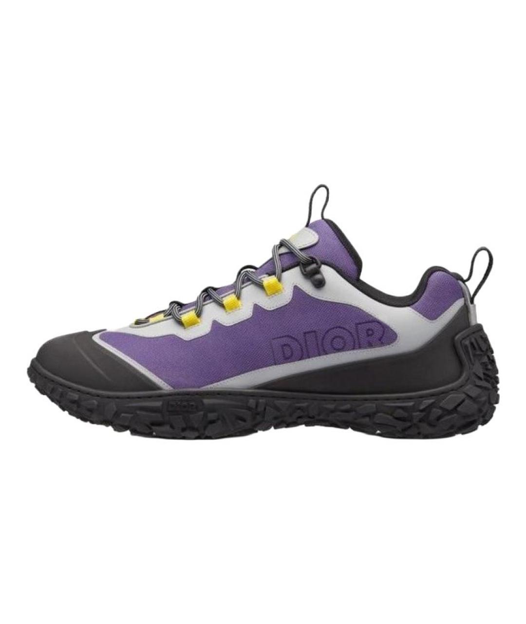 CHRISTIAN DIOR Фиолетовые низкие кроссовки / кеды, фото 2