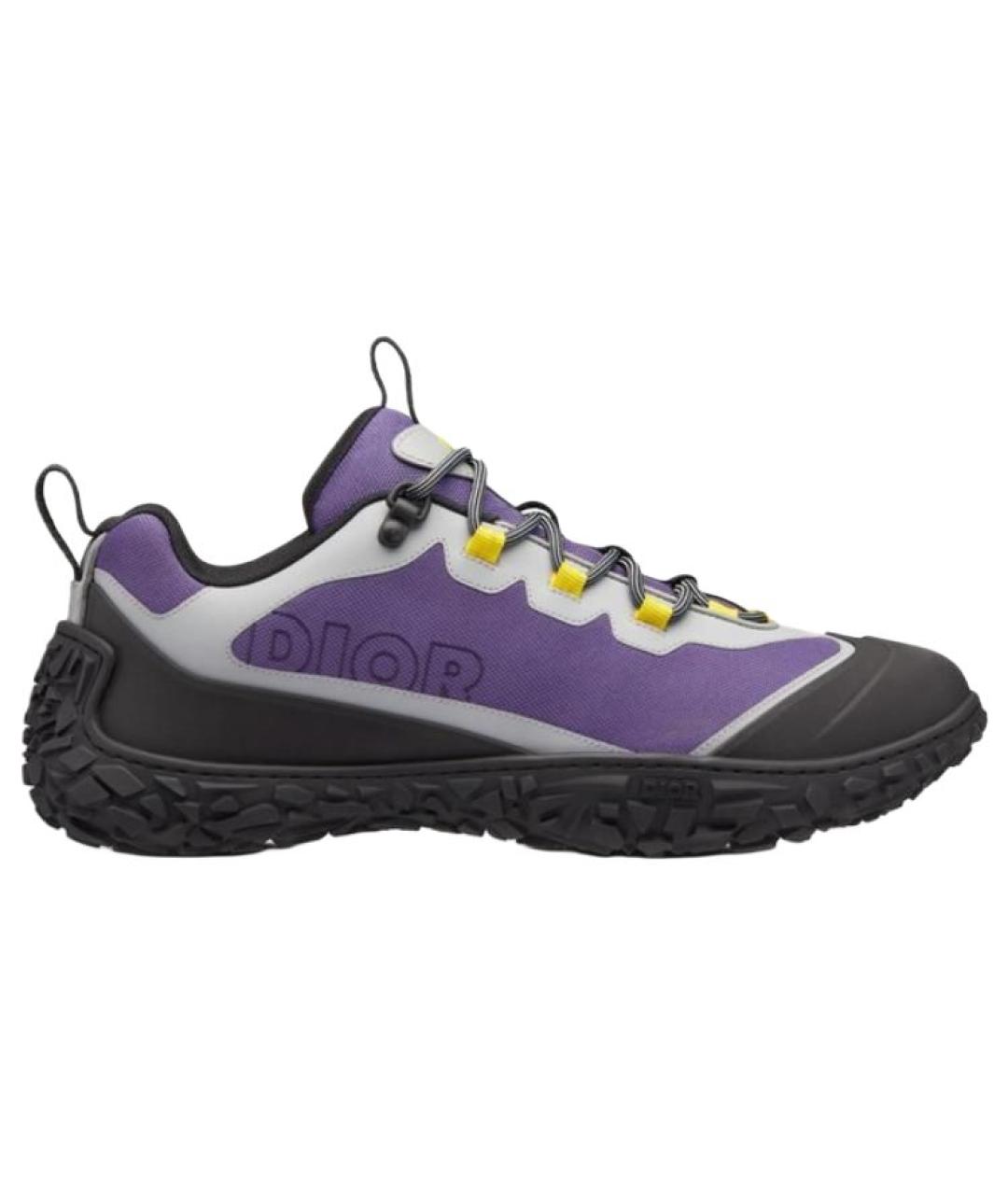 CHRISTIAN DIOR Фиолетовые низкие кроссовки / кеды, фото 1