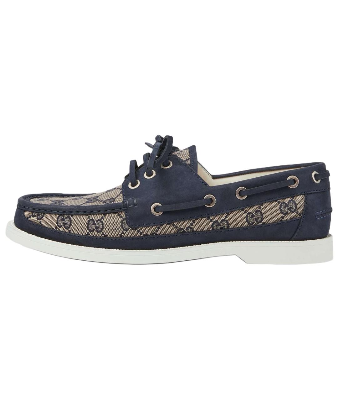 GUCCI Синие лоферы, фото 2