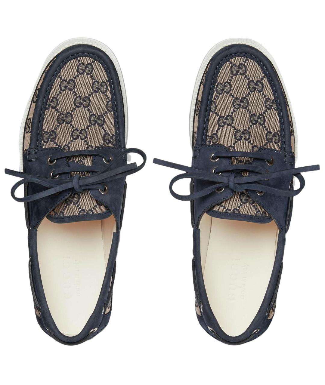 GUCCI Синие лоферы, фото 4