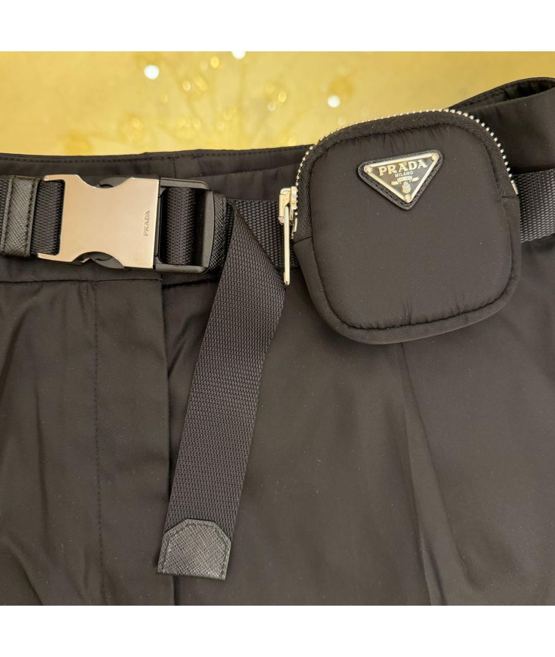 PRADA Черные полиамидовые шорты, фото 5