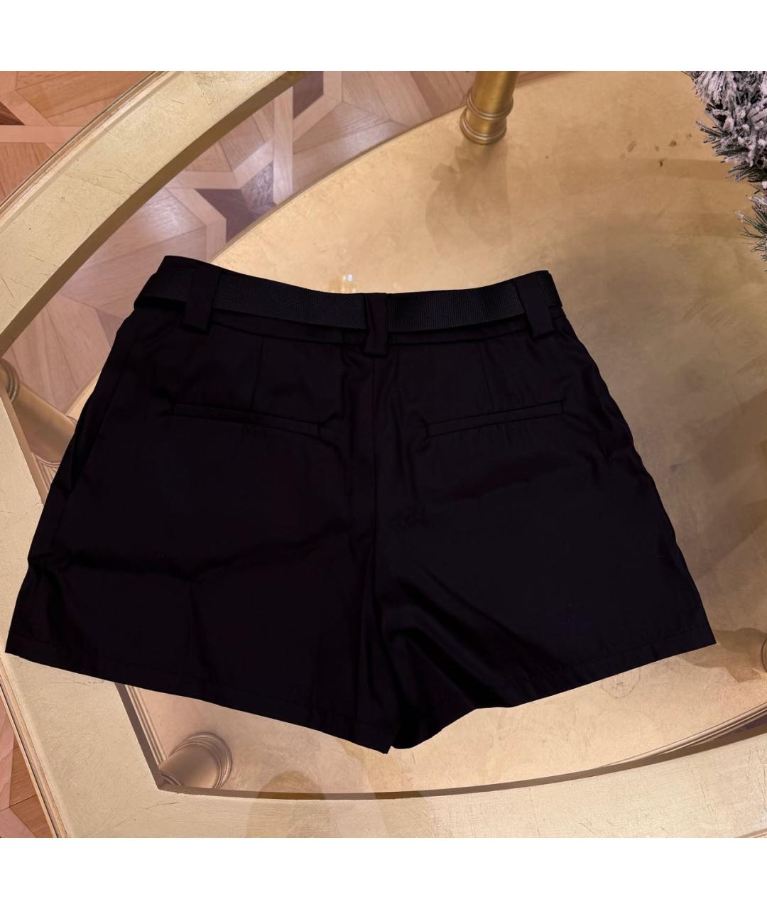 PRADA Черные полиамидовые шорты, фото 2