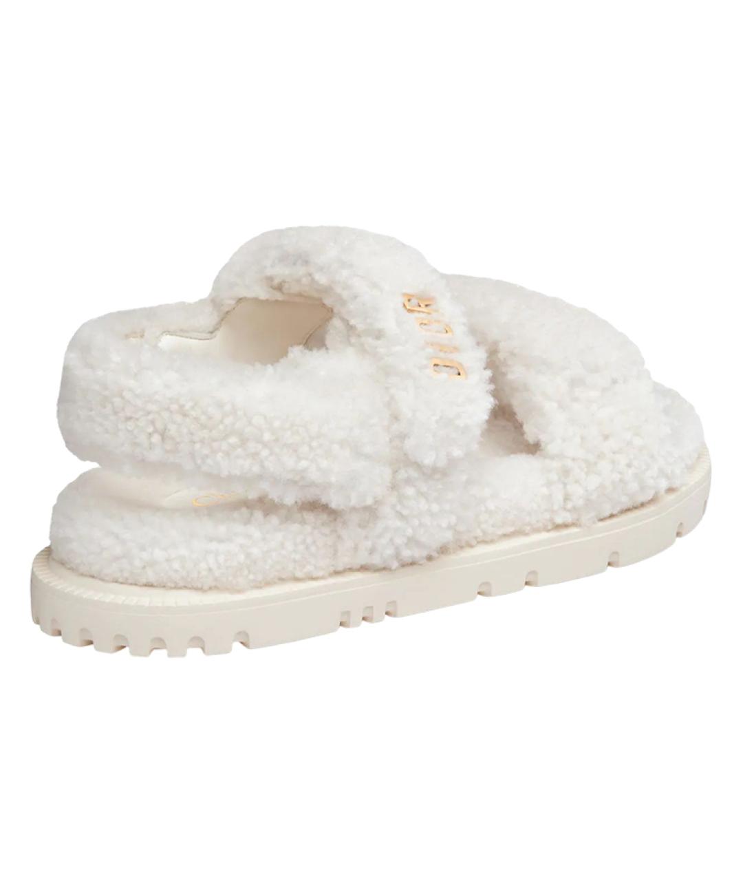 CHRISTIAN DIOR Белые босоножки, фото 4