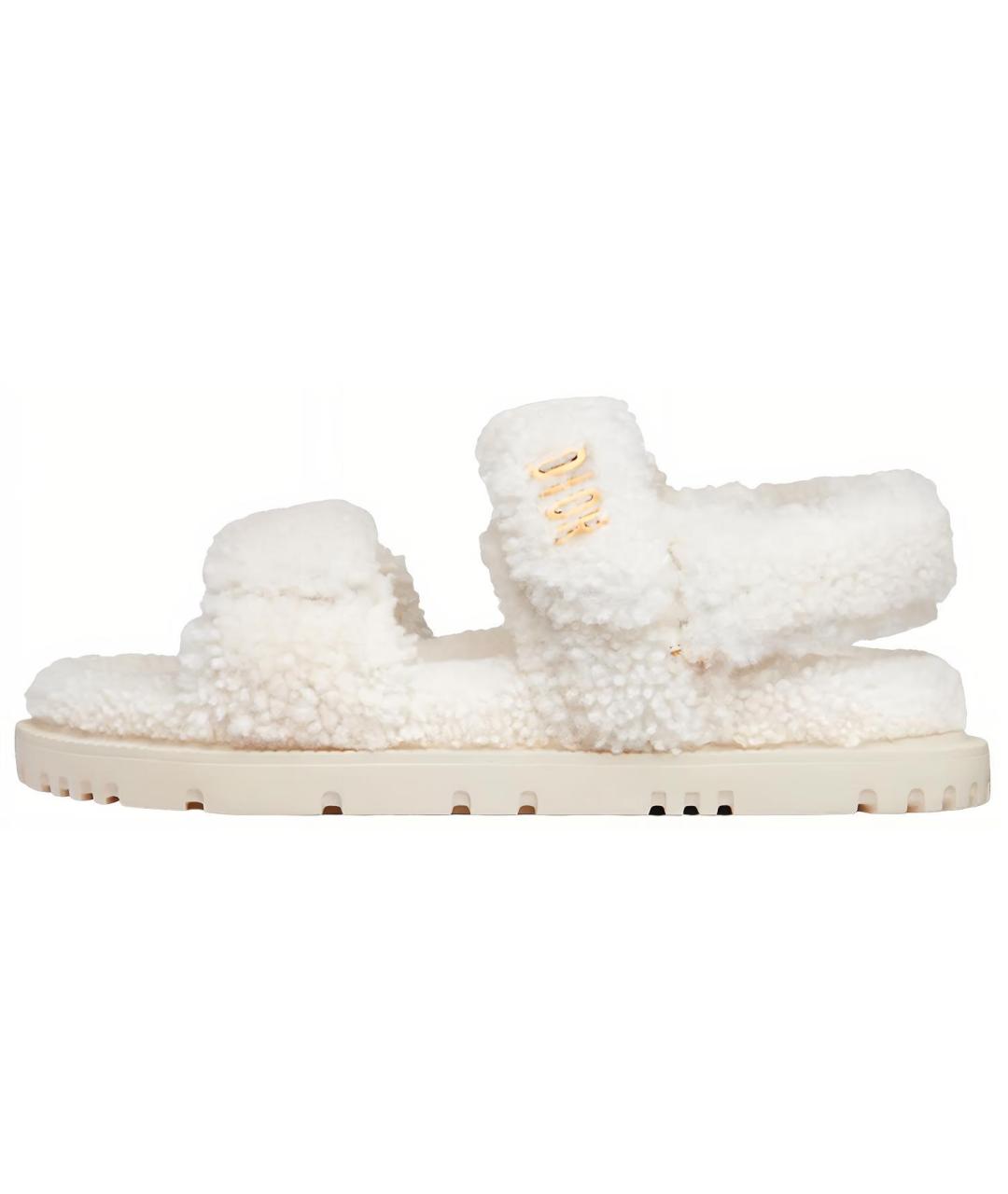 CHRISTIAN DIOR Белые босоножки, фото 2