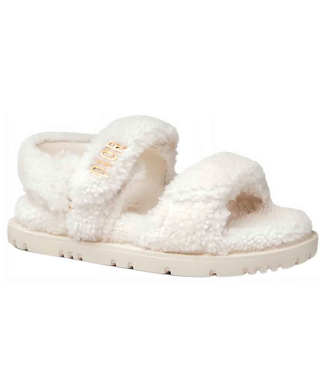 CHRISTIAN DIOR Белые босоножки, фото 3