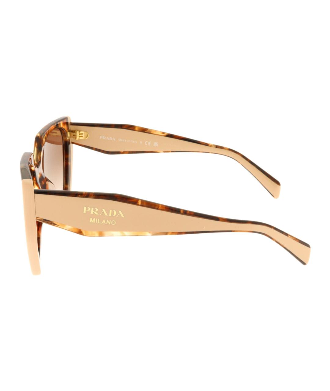 PRADA Коричневые солнцезащитные очки, фото 3