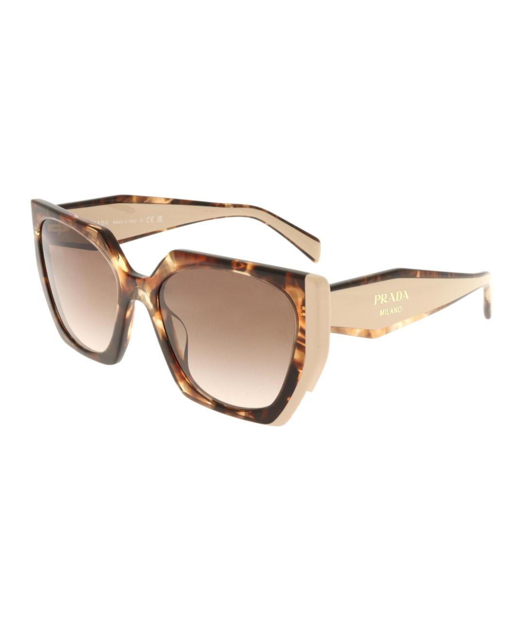 PRADA Коричневые солнцезащитные очки, фото 1