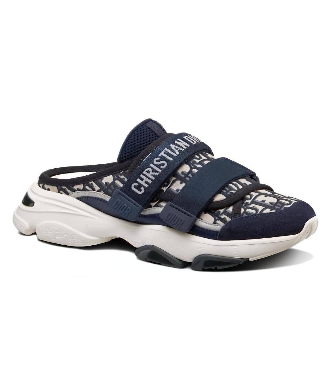 CHRISTIAN DIOR Синие мюли, фото 3