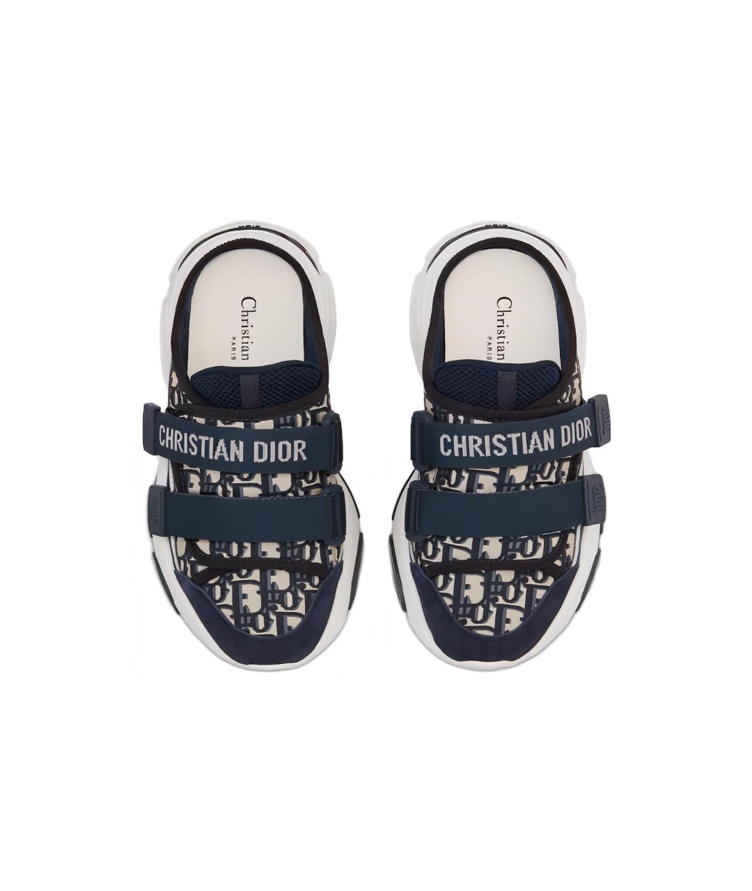 CHRISTIAN DIOR Синие мюли, фото 4