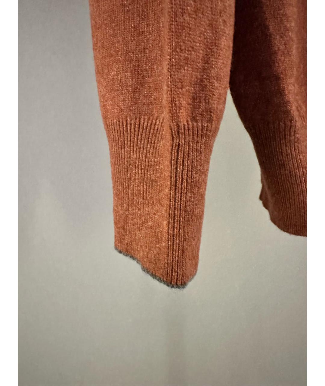 BRUNELLO CUCINELLI Коричневый кашемировый джемпер / свитер, фото 4