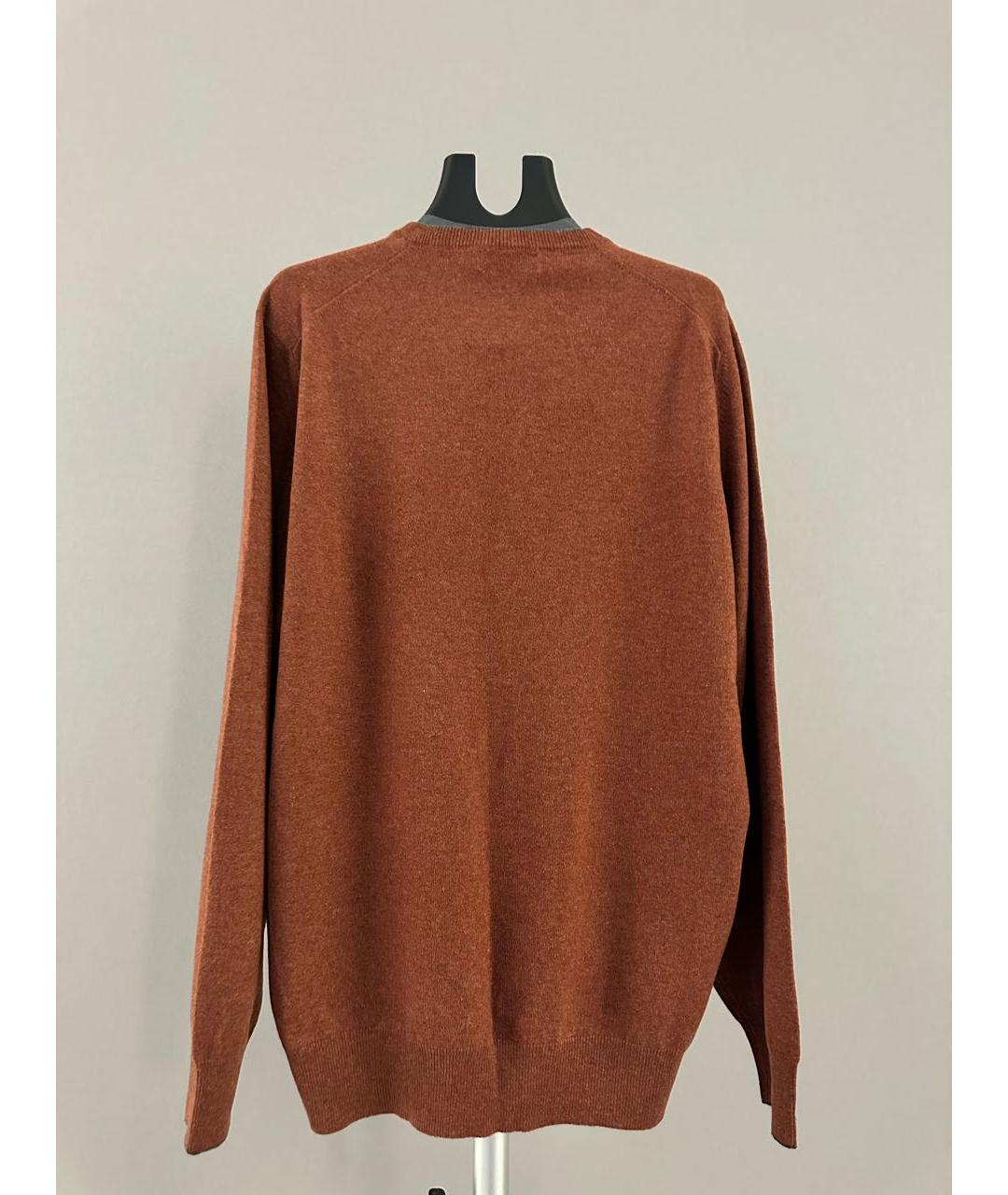 BRUNELLO CUCINELLI Коричневый кашемировый джемпер / свитер, фото 2