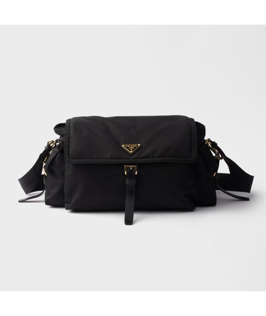 PRADA Черная тканевая сумка через плечо, фото 8