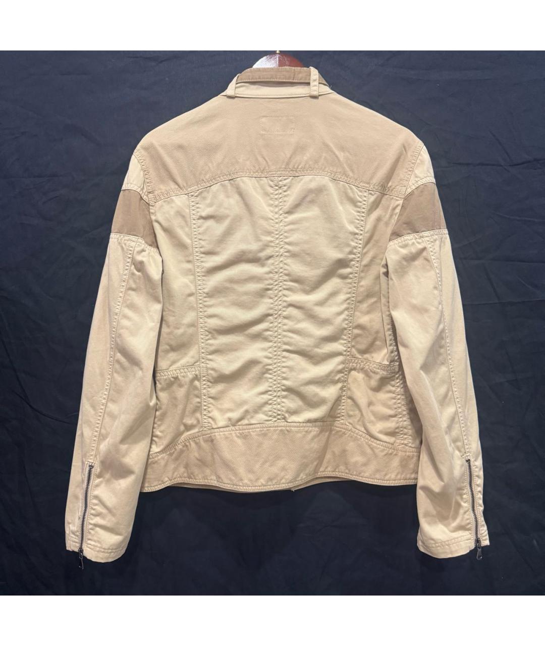 DOLCE&GABBANA Бежевая хлопковая куртка, фото 2