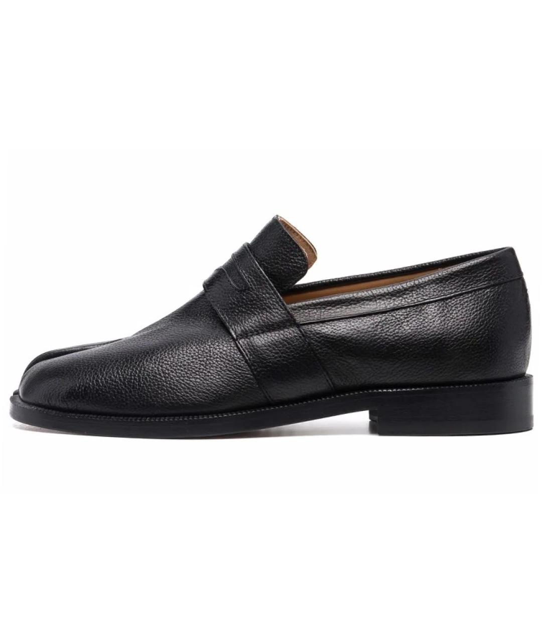 MAISON MARGIELA Черные кожаные лоферы, фото 2