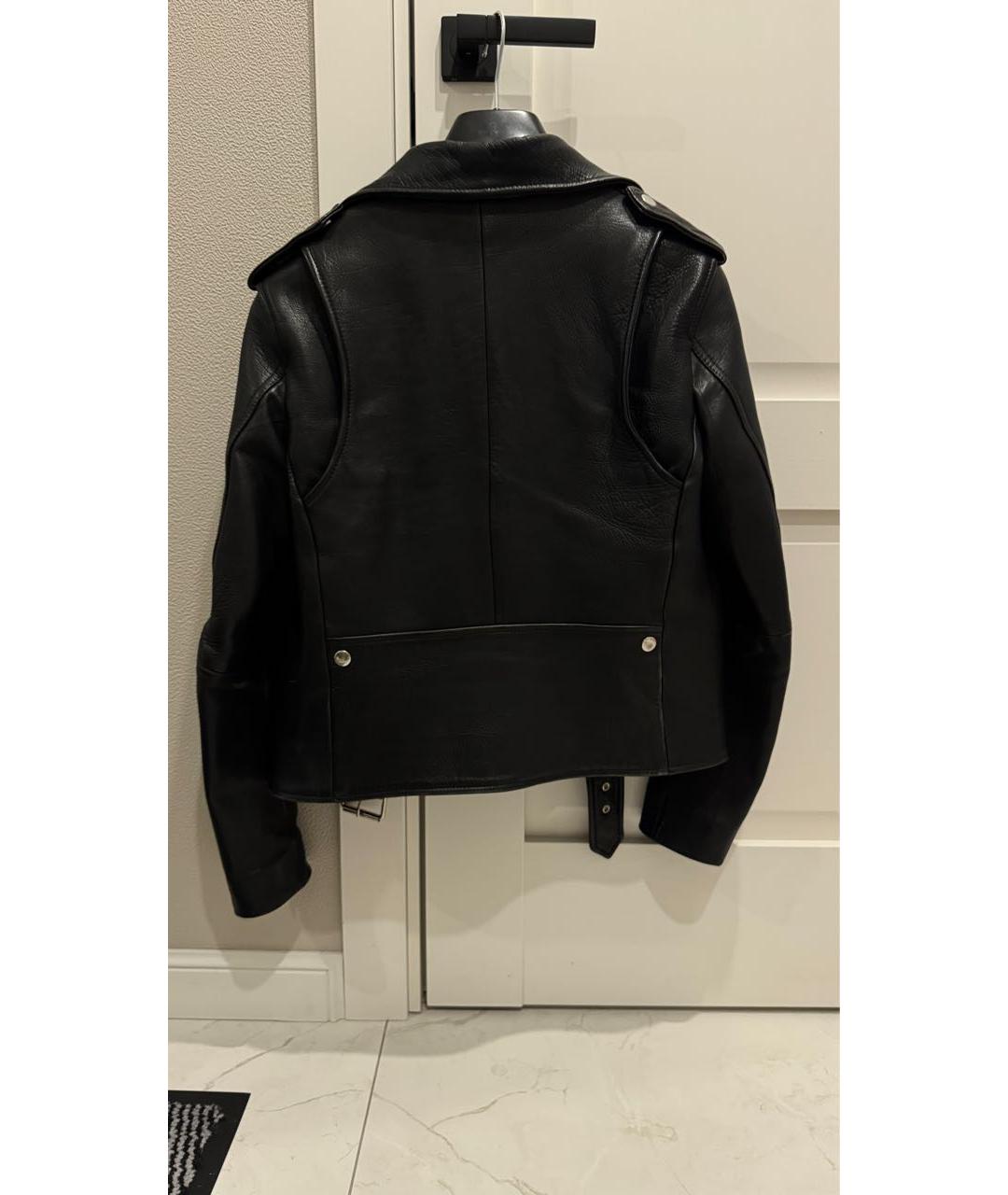 MAJE Черная кожаная куртка, фото 4