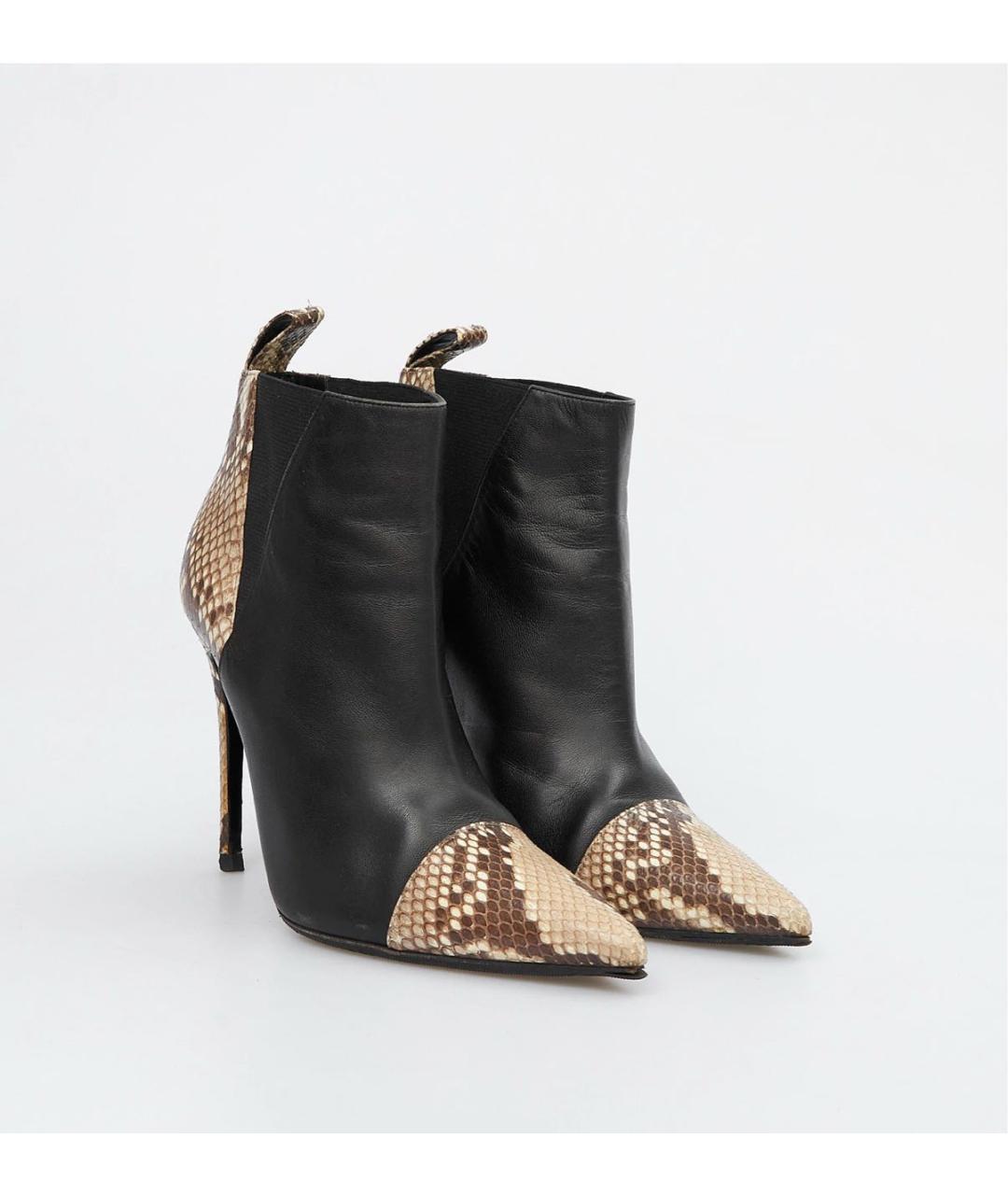 GUCCI Черные кожаные ботильоны, фото 2