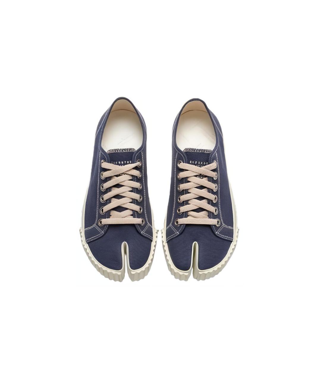 MAISON MARGIELA Синие низкие кроссовки / кеды, фото 3