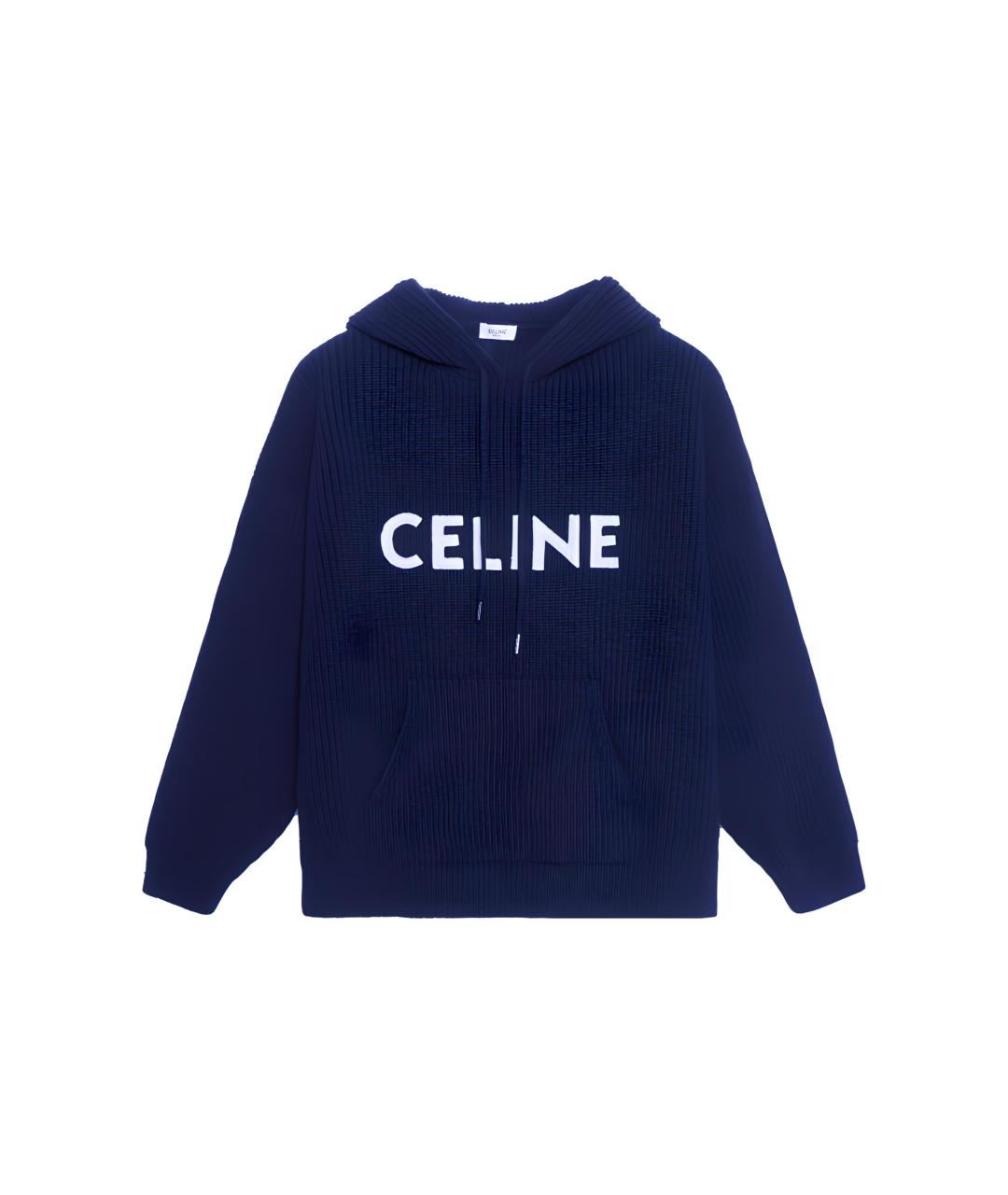 CELINE Синий джемпер / свитер, фото 5