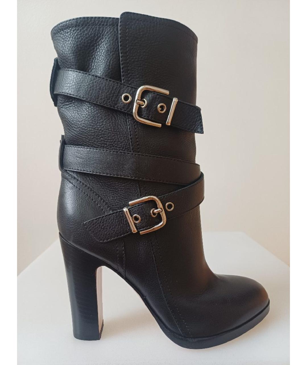 GIANVITO ROSSI Черные кожаные сапоги, фото 10