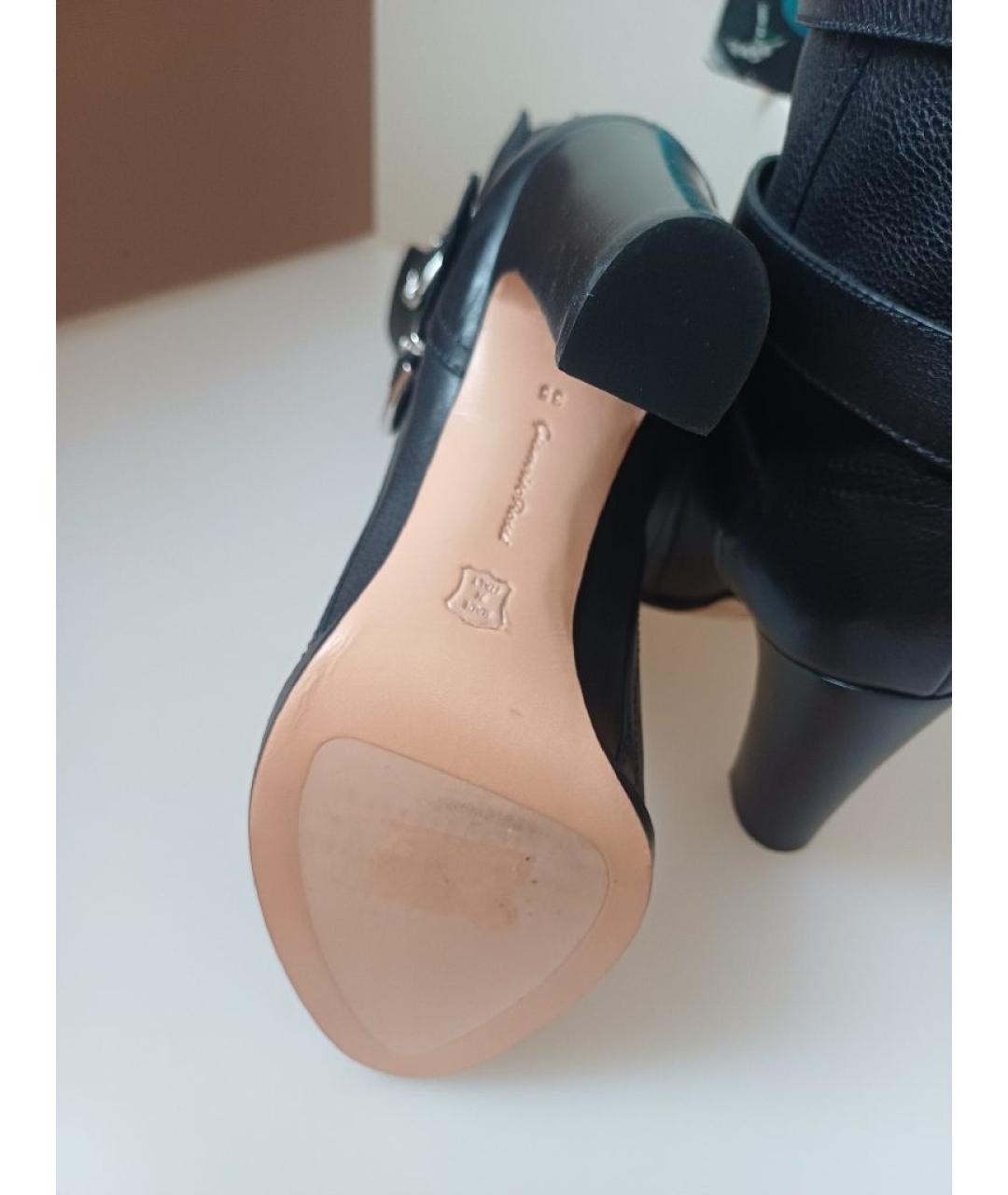 GIANVITO ROSSI Черные кожаные сапоги, фото 9