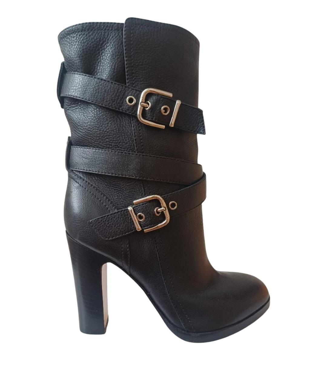 GIANVITO ROSSI Черные кожаные сапоги, фото 1