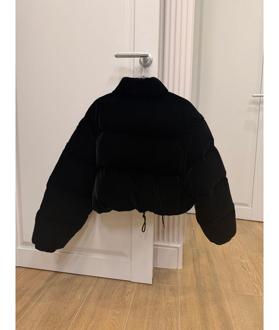 PRADA Черный бархатный пуховик, фото 2