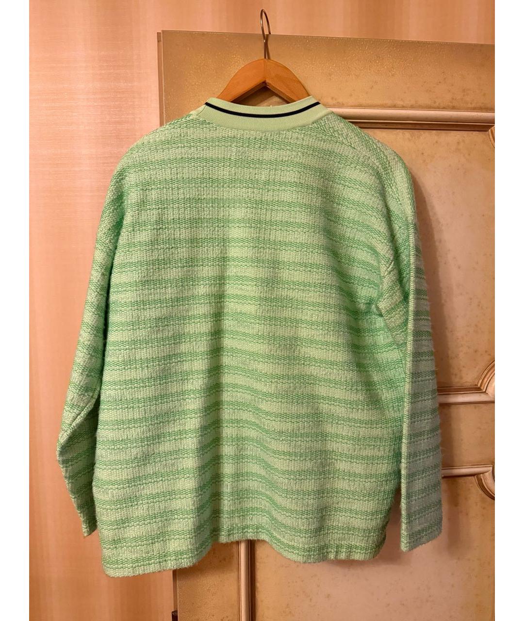 SANDRO Салатовый шерстяной кардиган, фото 2