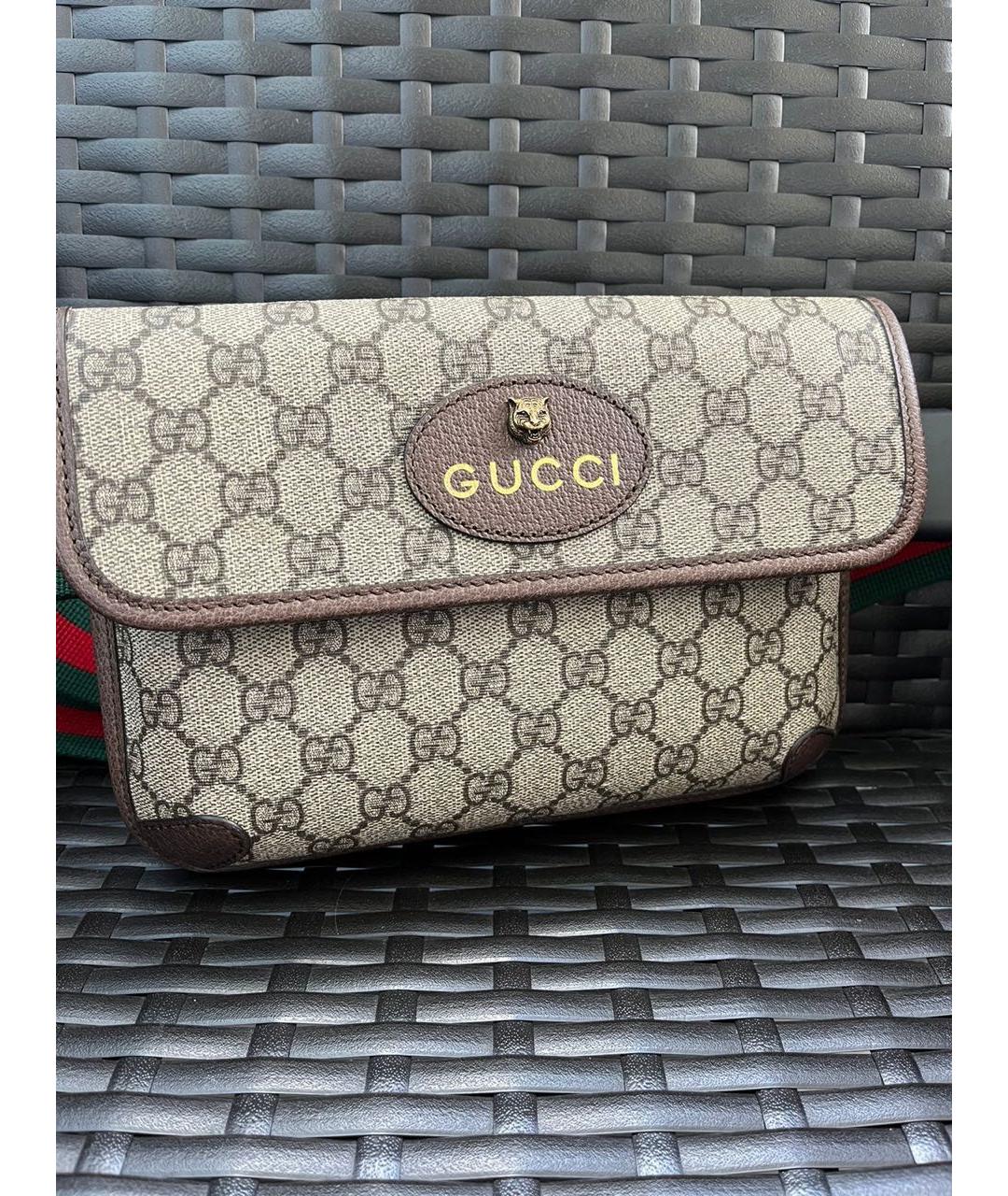 GUCCI Бежевая поясная сумка, фото 3