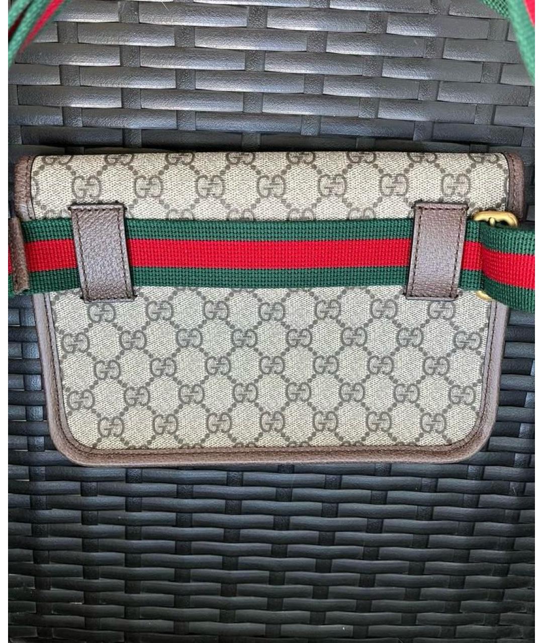 GUCCI Бежевая поясная сумка, фото 2