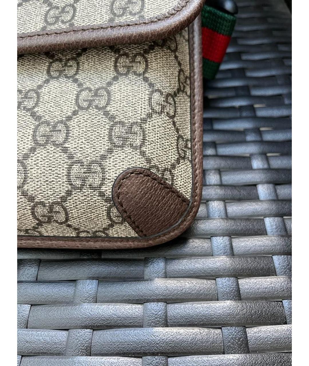 GUCCI Бежевая поясная сумка, фото 7