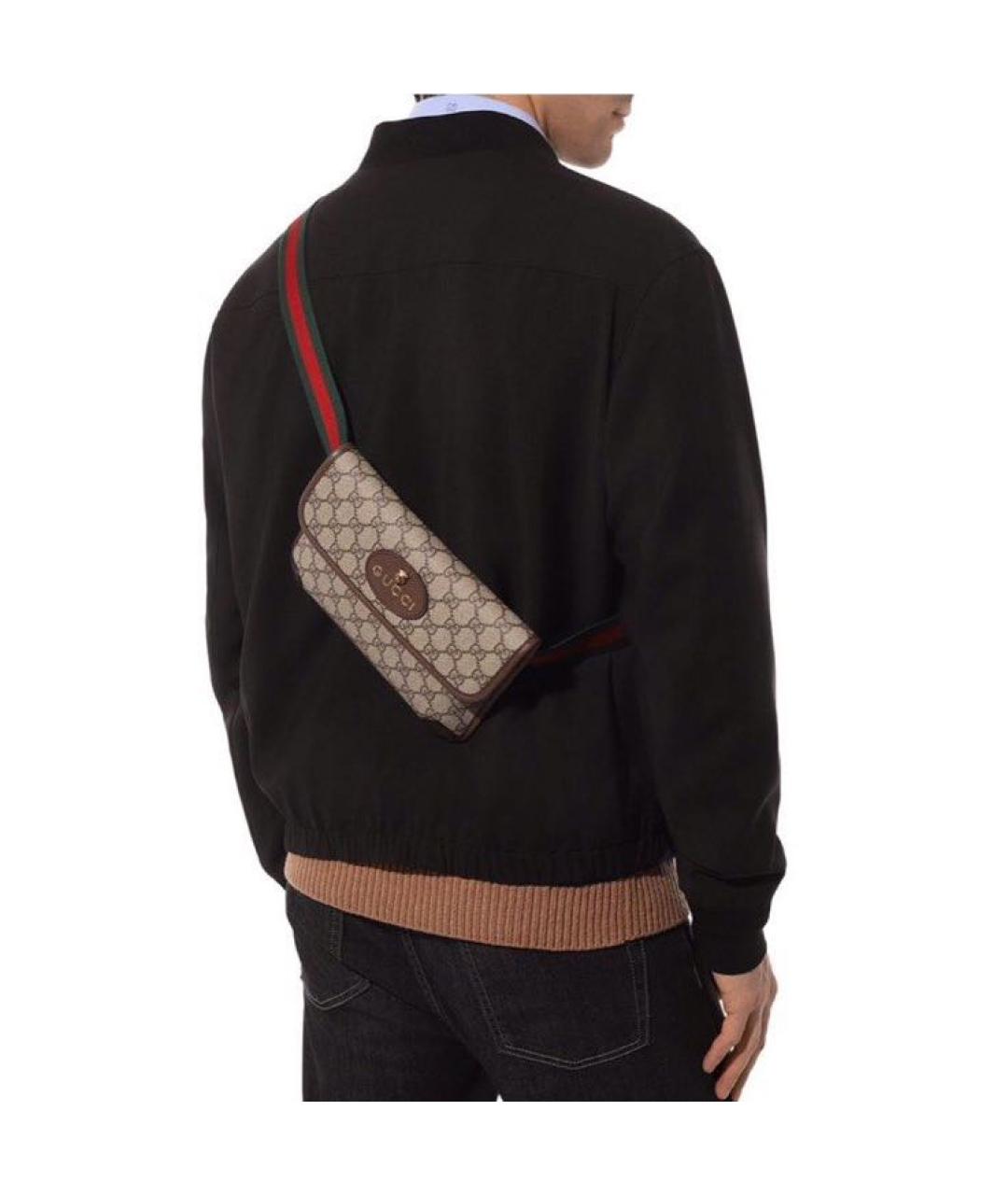 GUCCI Бежевая поясная сумка, фото 8